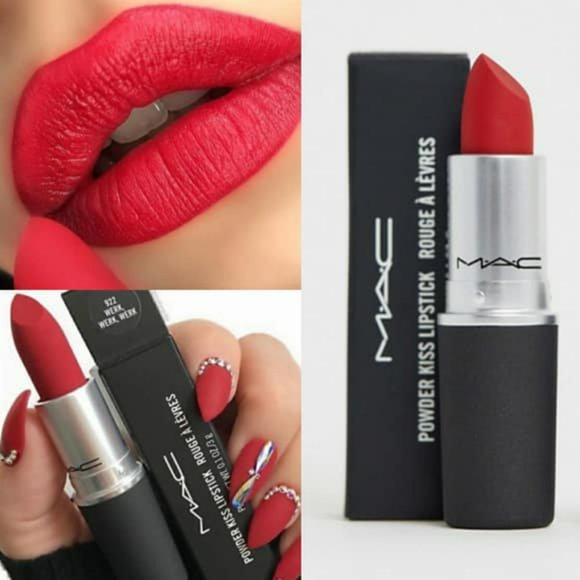 **3/$18* BEAUTY – MAC Powder Kiss Lipstick, #922 WERK, WERK, WERK - Picture 7 of 9